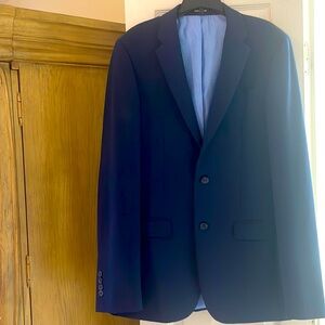 Egara Men’s Skinny Fit Blue Blazer 38 L